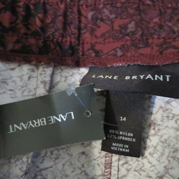 LANE BRYANT On The Go Slim Ankle Pant in Viper Snake Pull On - Size US 14 NWT - Picture 10 of 11